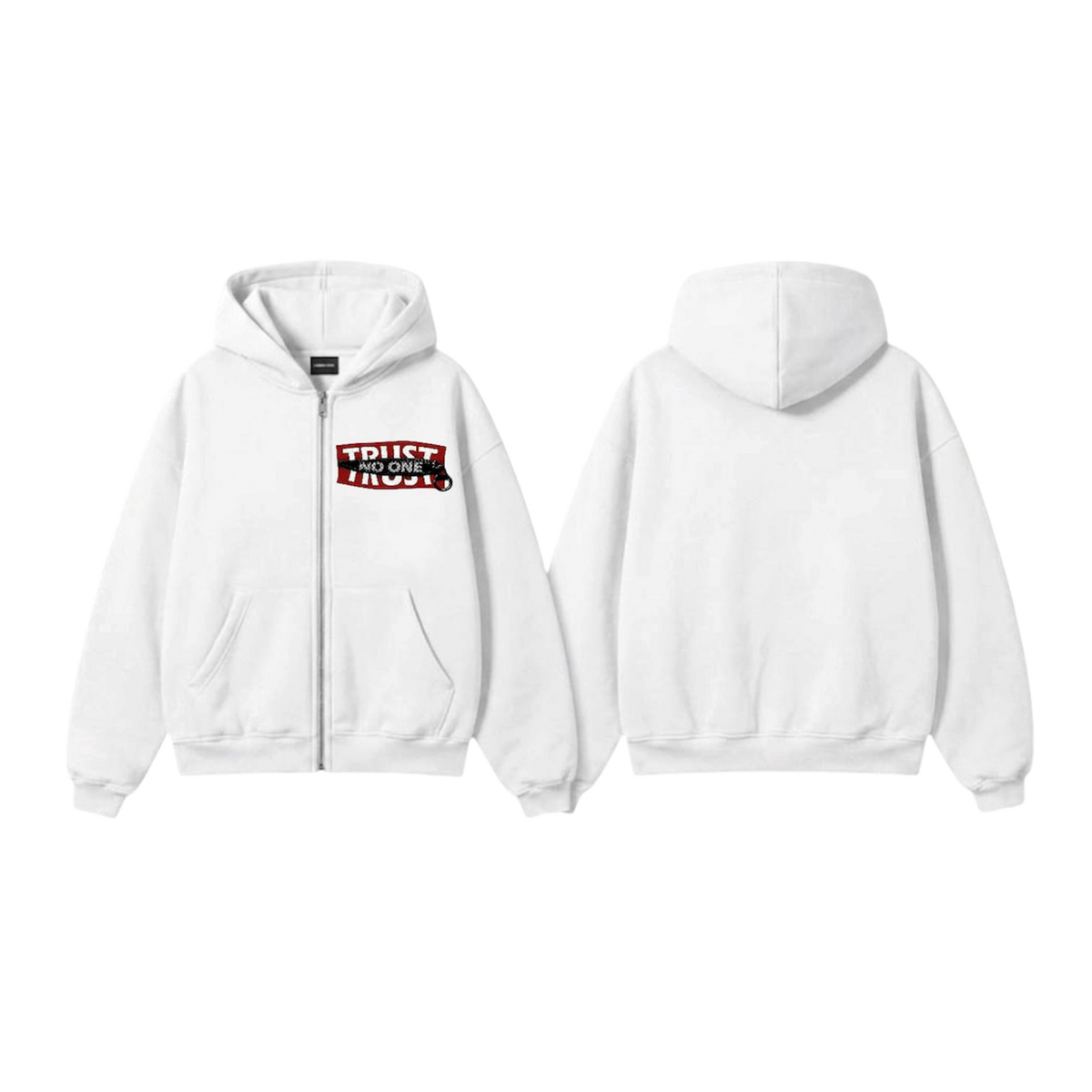 Trust No One Premium Fleece Zipper Jacket