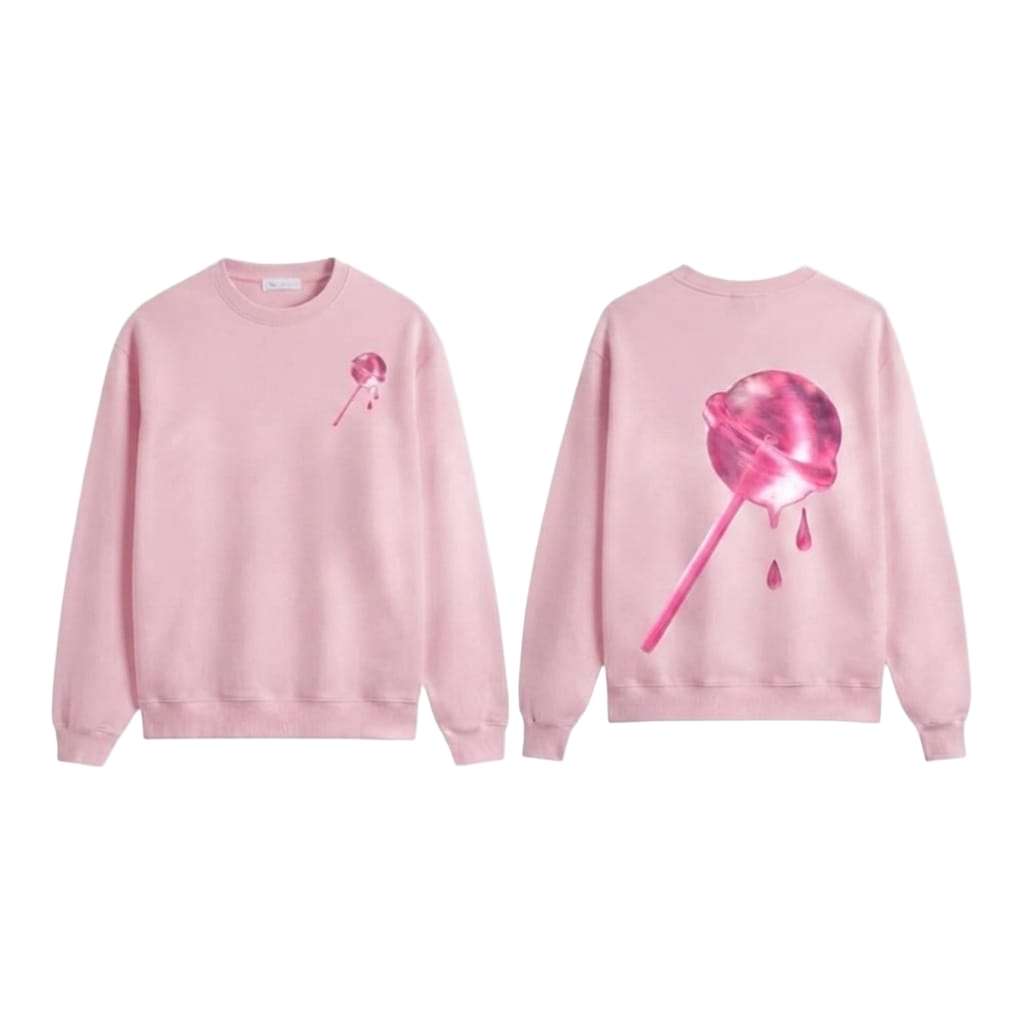 Lollipop Custom Print Premium Fleece Sweater