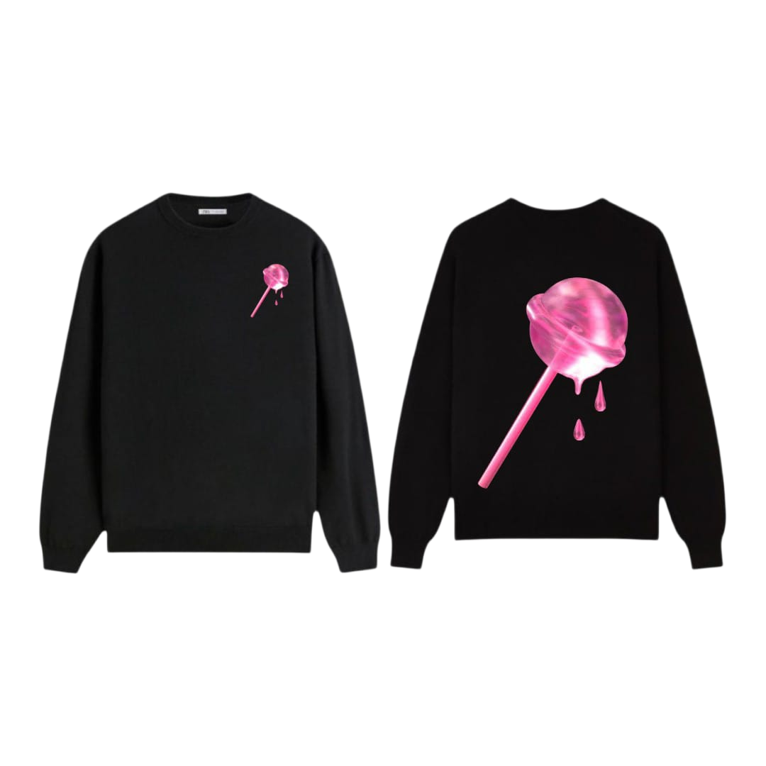 Lollipop Custom Print Premium Fleece Sweater