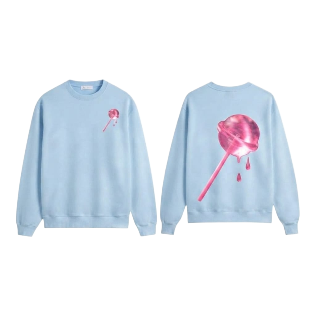 Lollipop Custom Print Premium Fleece Sweater