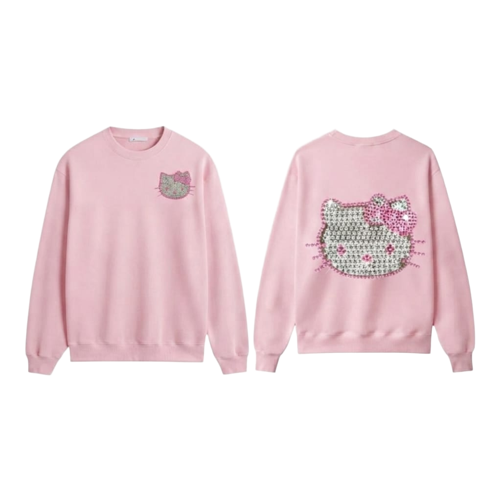 Cartoon Custom Print Premium Fleece Sweater