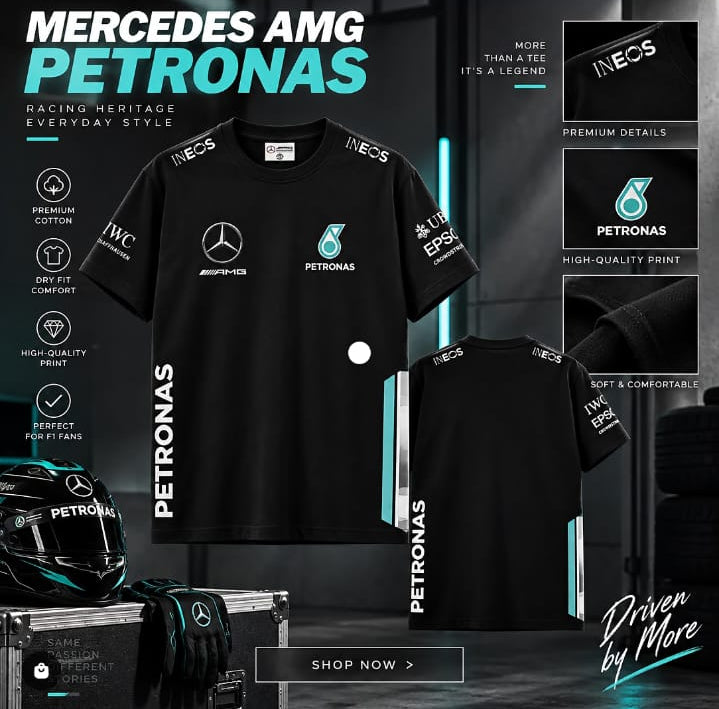 Petronas F1 T-Shirt + Silver Arrow F1 Joggers 2