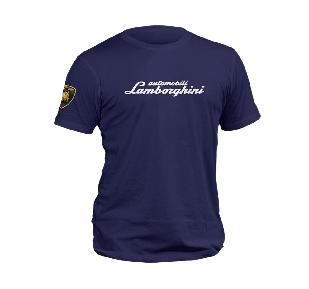 Automobili Lamborghini Logo T-Shirt - Navy