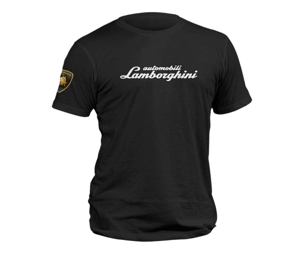 Automobili Lamborghini Logo T-Shirt - Black