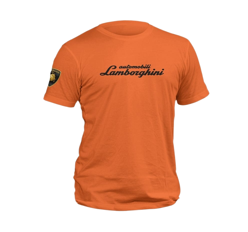 Automobili Lamborghini Logo T-Shirt - Orange
