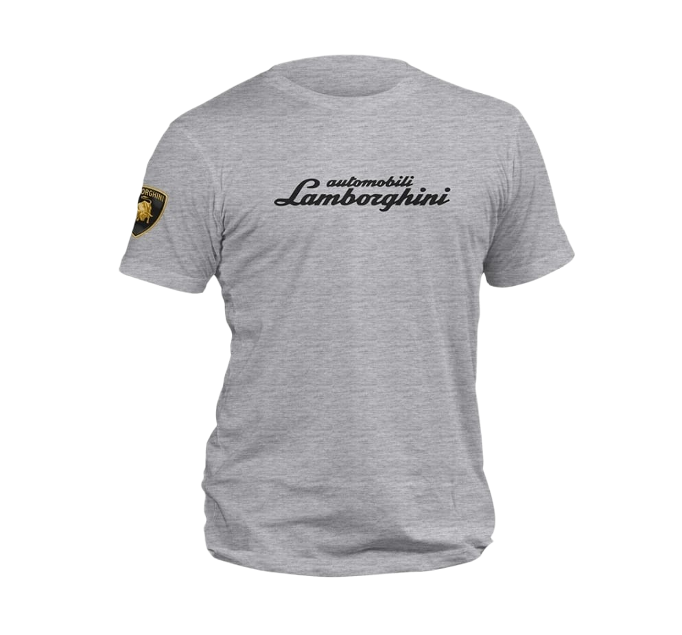 Automobili Lamborghini Logo T-Shirt - Grey