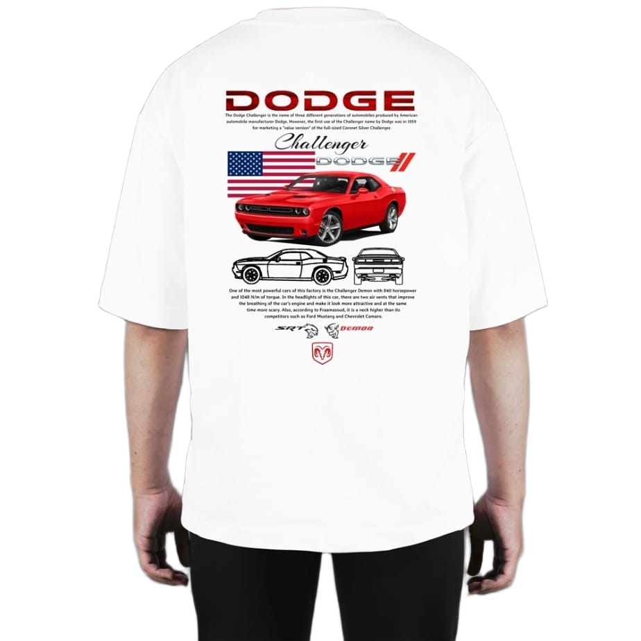 Dodge Challenger Graphic T-Shirt - White