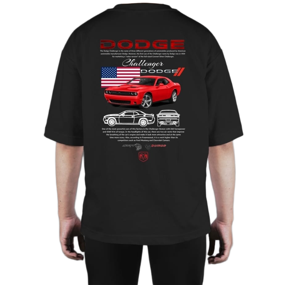 Dodge Challenger Graphic T-Shirt - Black