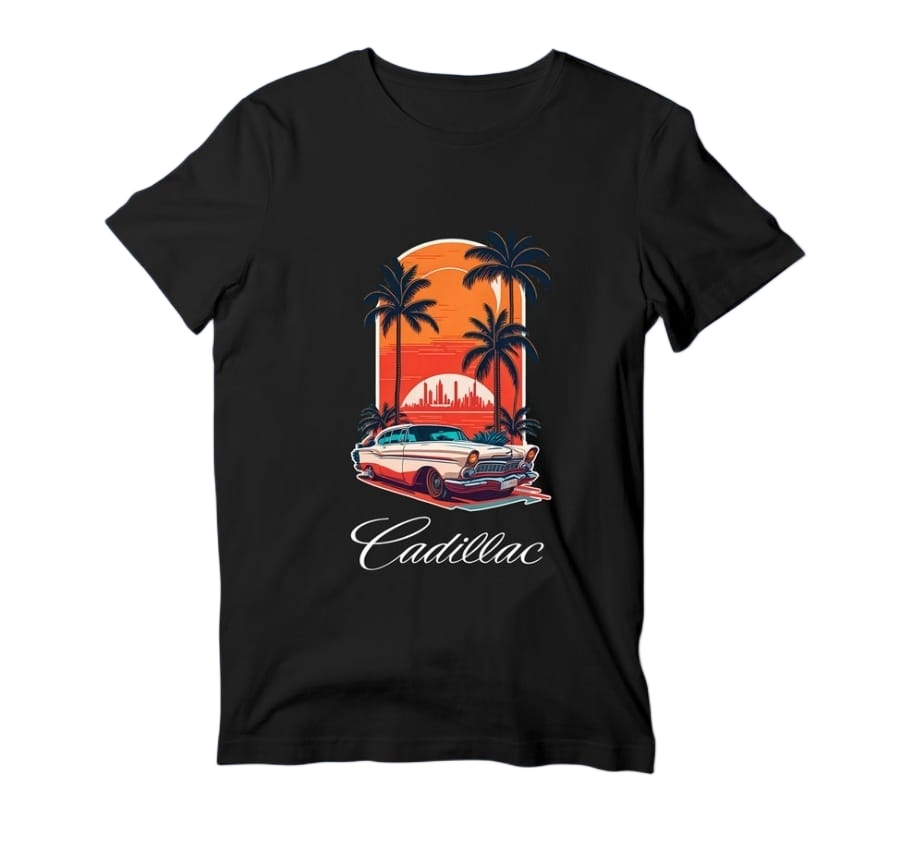 Cadillac Sunset T-Shirt - Black