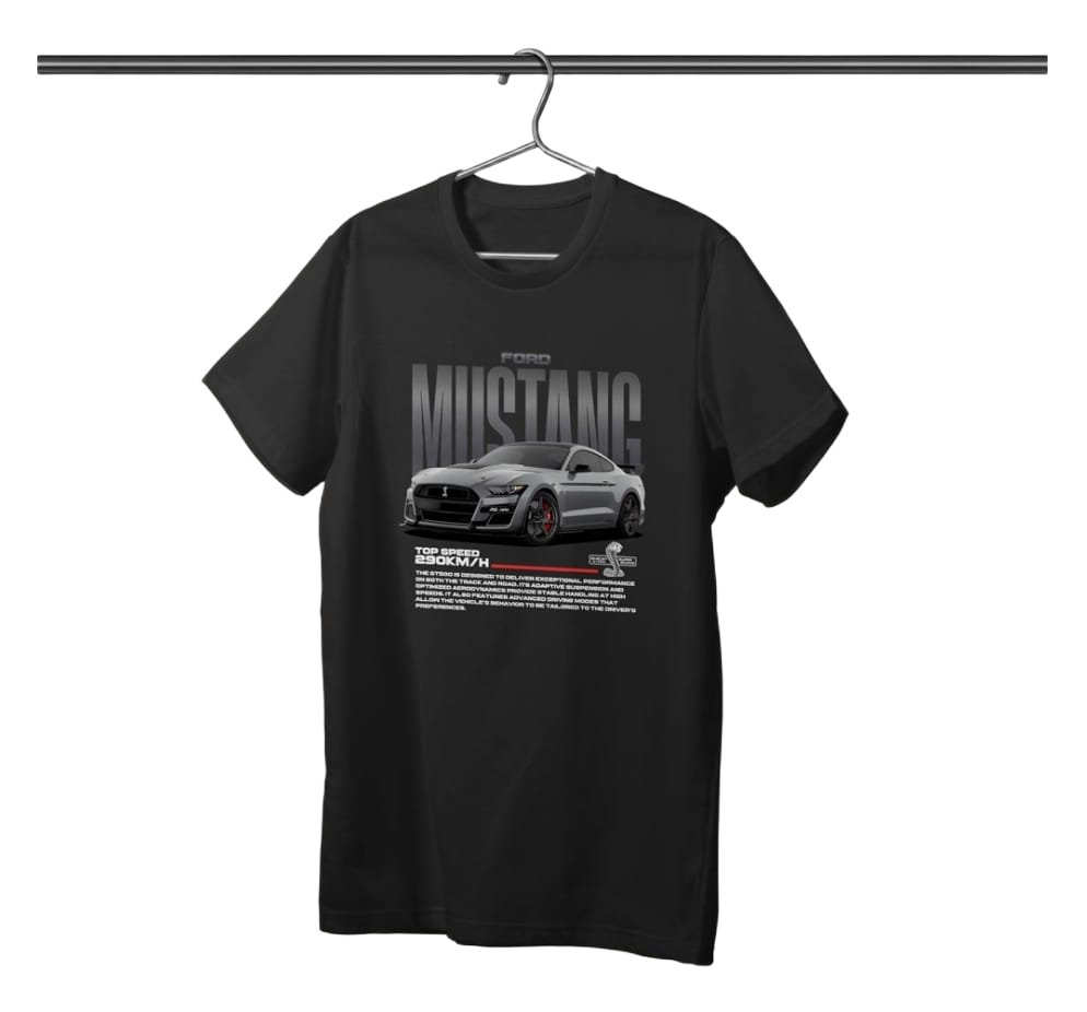 Ford Mustang Shelby GT500 T-Shirt - Grey