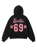 Barbie 69 Zip-Up Hoodie - Black