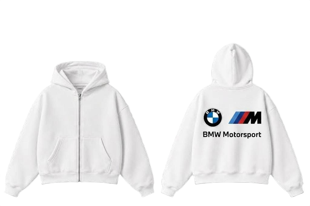 BMW Motorsport Zip-Up Hoodie - Blue