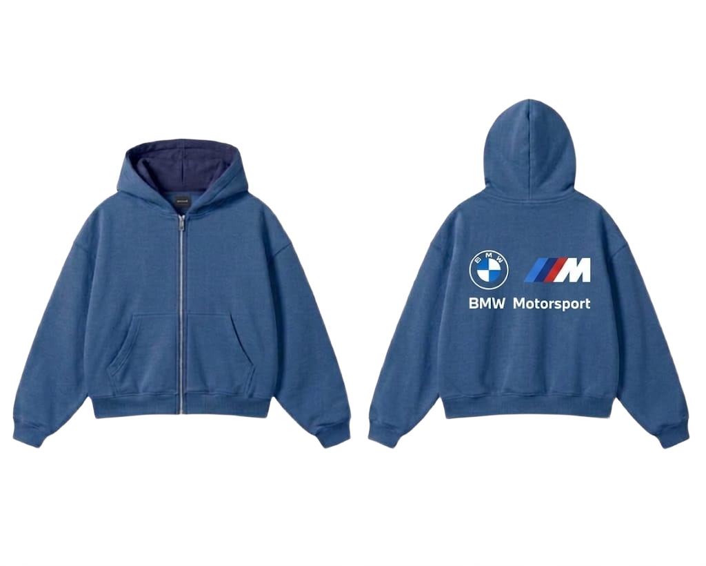 BMW Motorsport Zip-Up Hoodie - Beige