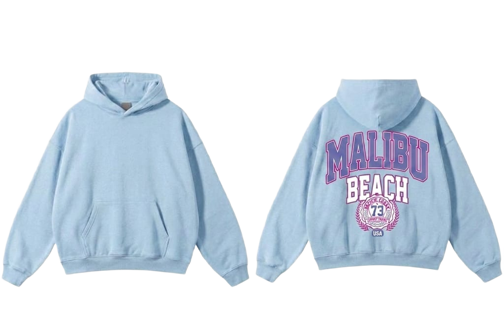 Malibu Beach 73 Hoodie - Grey