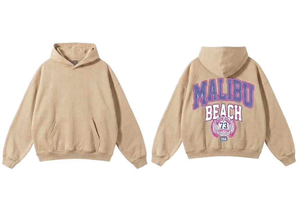 Malibu Beach 73 Hoodie - Olive