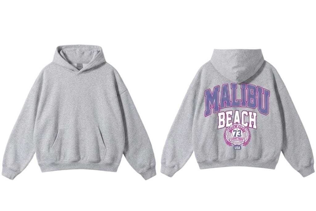 Malibu Beach 73 Hoodie - Red