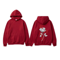 Rose Graphic Hoodie - Black