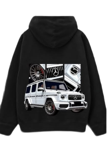 Mercedes G-Wagon Graphic Hoodie - Black