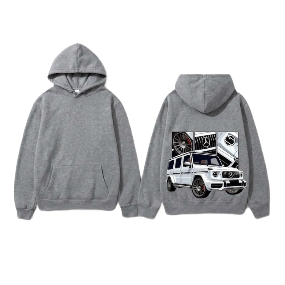 Mercedes G-Wagon Graphic Hoodie - Grey
