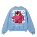 Let's Stay Lotso Bear Graphic Sweatshirt - Red