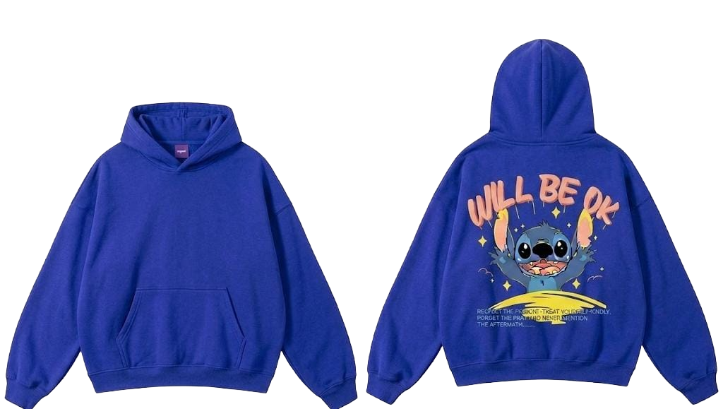 Will Be OK Stitch Graphic Hoodie - detail 1