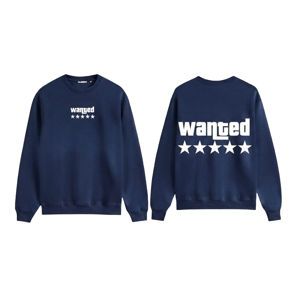 Wanted 5-Star Graphic Sweatshirt - White