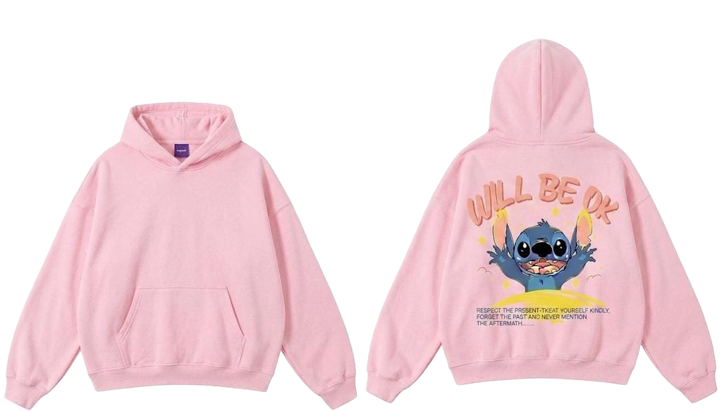 Will Be OK Stitch Graphic Hoodie - detail 2