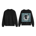 Observe Eye Vortex Graphic Sweatshirt - Baby Blue