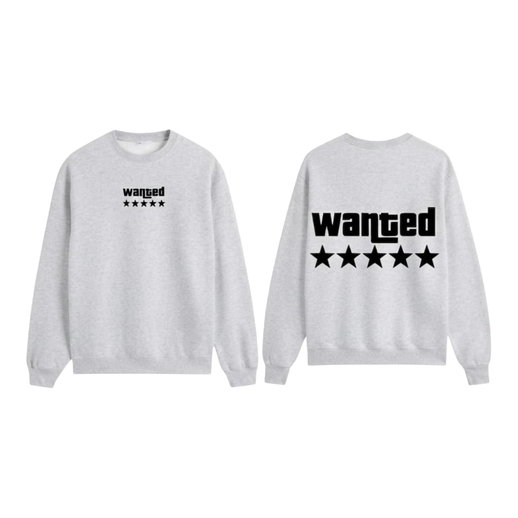 Wanted 5-Star Graphic Sweatshirt - Black