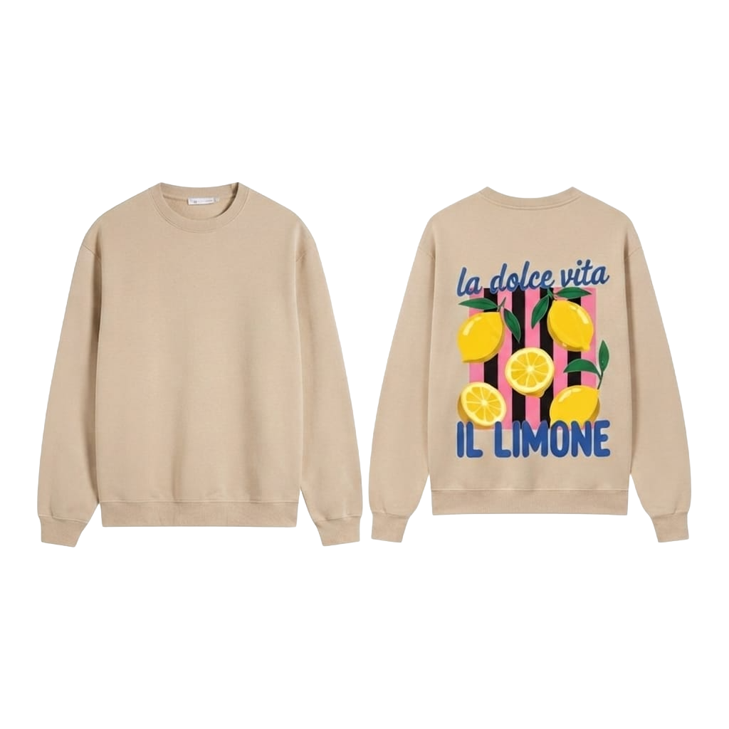 La Dolce Vita IL LIMONE Graphic Sweatshirt - Red