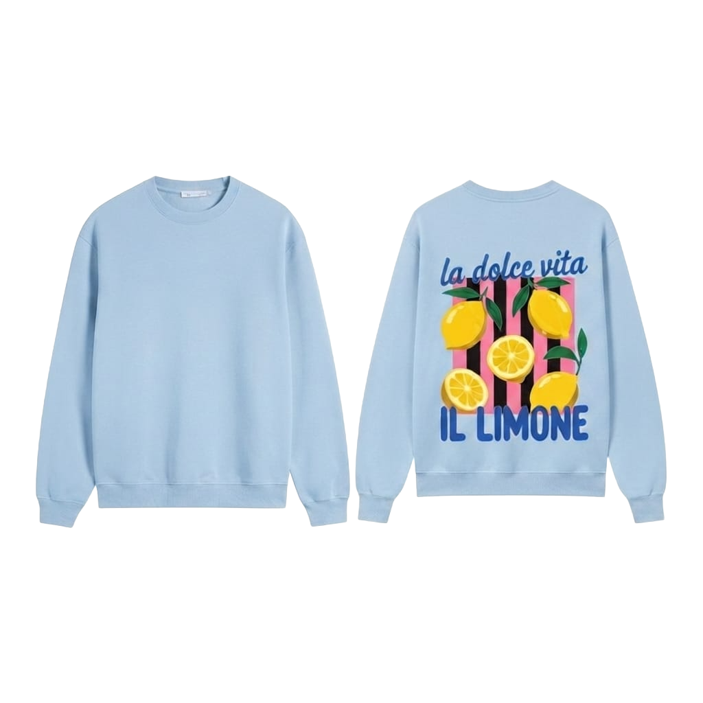La Dolce Vita IL LIMONE Graphic Sweatshirt - Grey