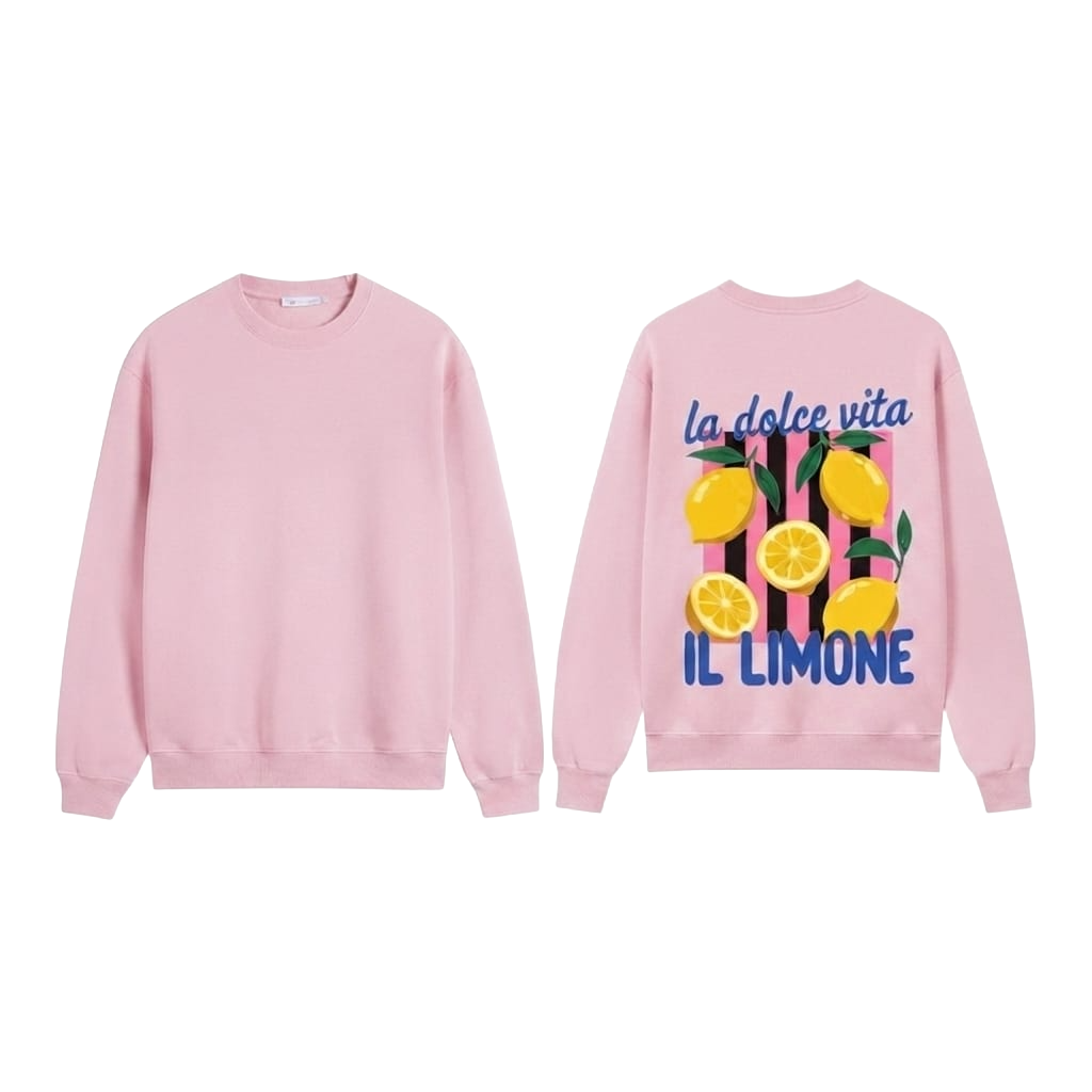La Dolce Vita IL LIMONE Graphic Sweatshirt - Black