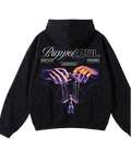 Navy Puppet Soul marionette graphic hoodie
