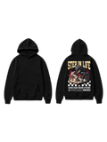 Black Step in Life chess graphic hoodie