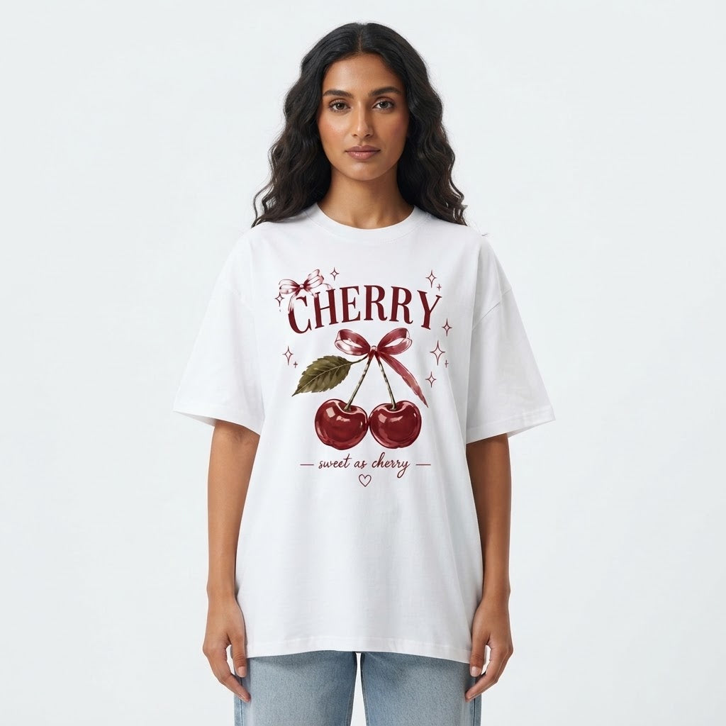 Cherry Custom Cotton T-Shirt