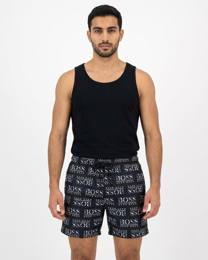 Monogram Pattern Swim Shorts