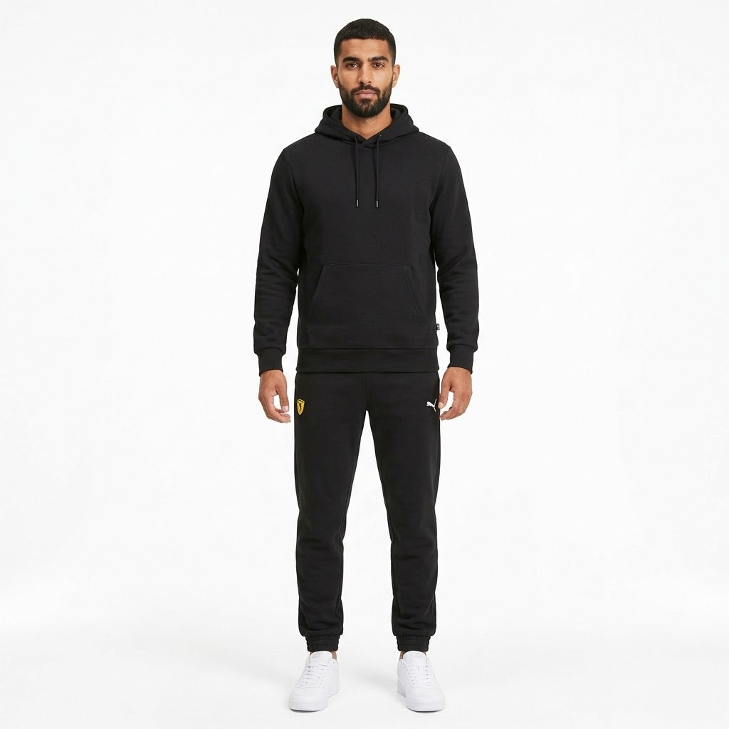 Motorsport Logo Black Jogger Pants