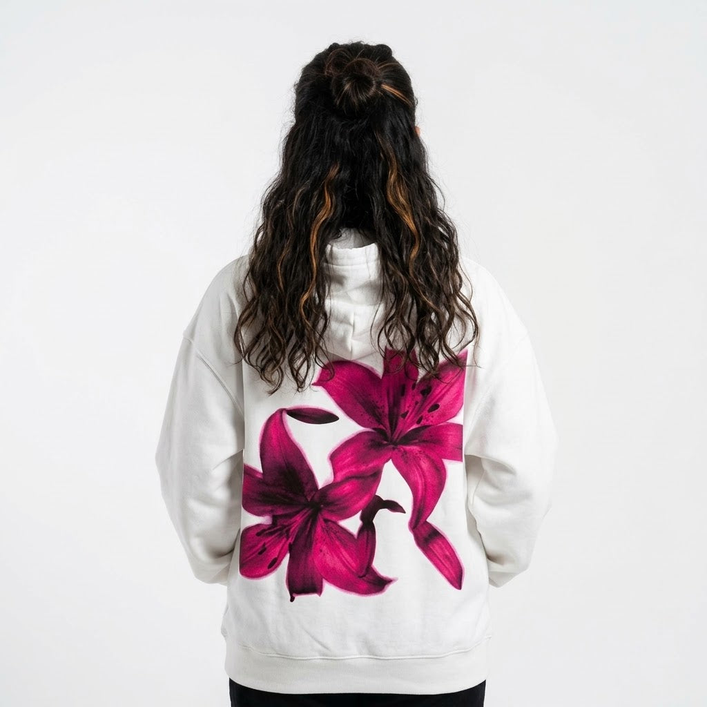 Flowers Theme Premium Hoodie
